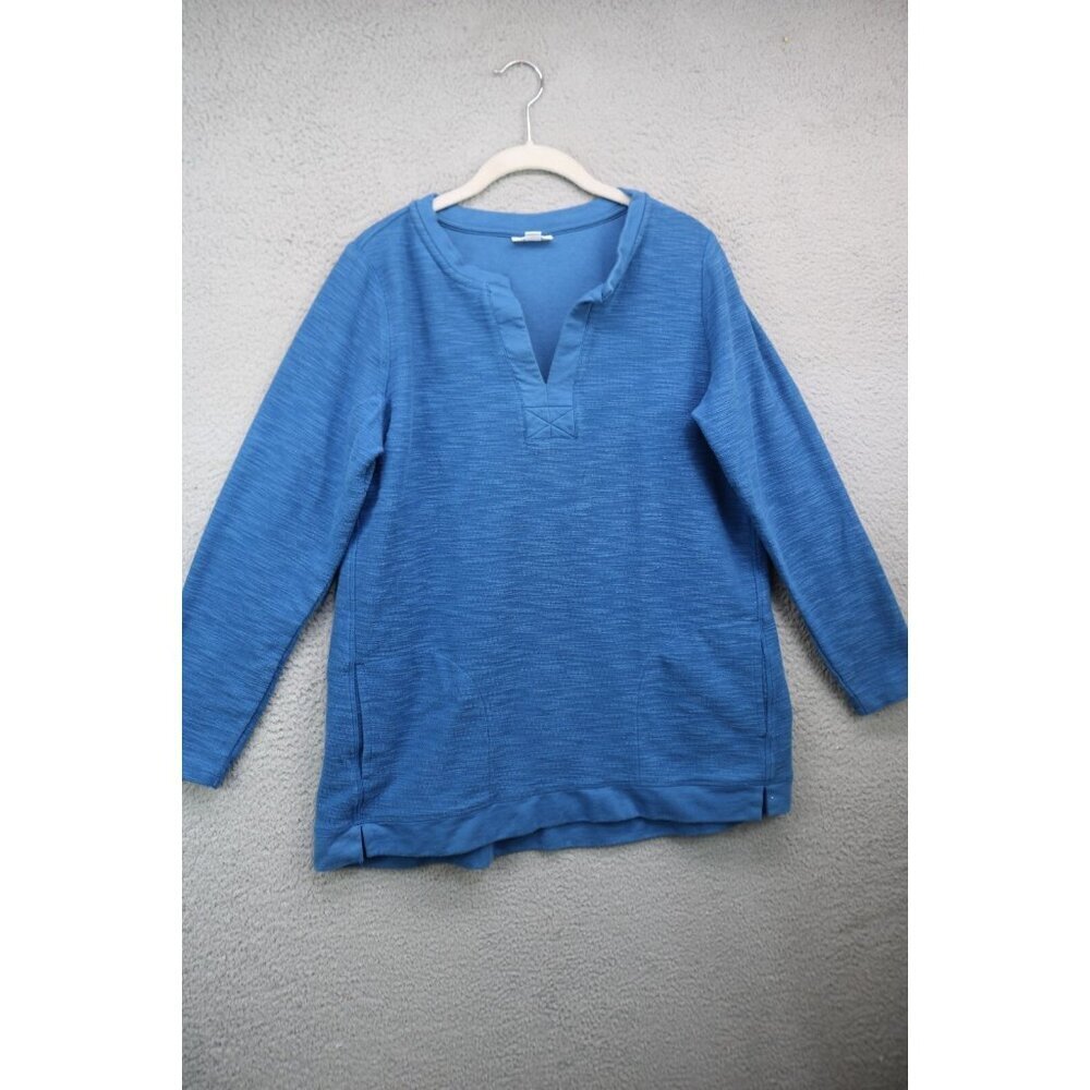 J.Jill Long Sleeve Brushed Cotton Tunic-Size Medium-Lagenlook-Minimalist